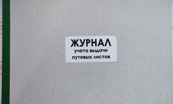Журнал учета выдачи путевых листов
